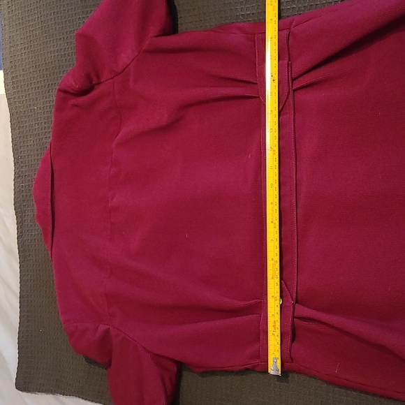 Vintage Custom Made VOGUE AMERICAN DESIGNER ORIGINAL Purple Corduroy Pant Suit - Picture 8 of 8